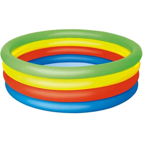 banheira infantil inflavel mor arco iris