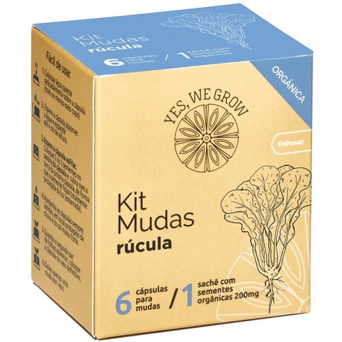 kit muda rucula embalagem