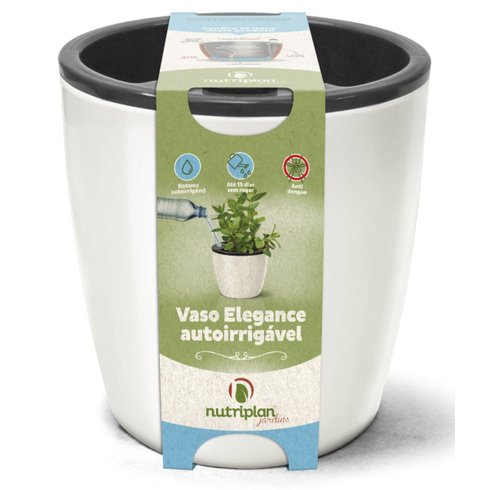 vaso autoirrigavel nutriplan 35 branco