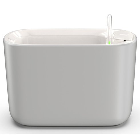 vaso botanika pequeno cinza
