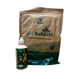 Kit Bokashi Horta Líquido + Bokashi EM