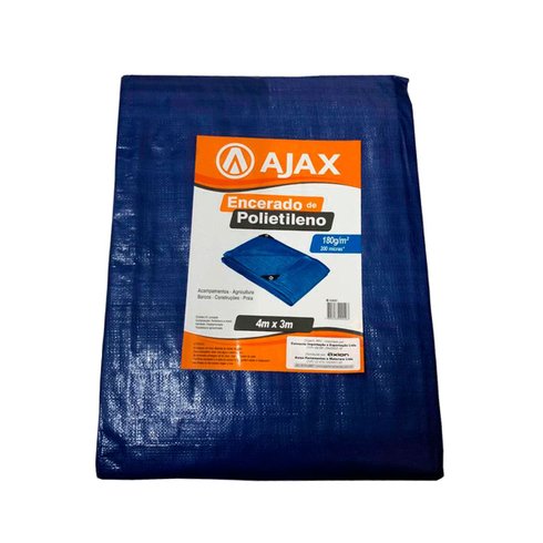 lona encerada polietileno azul ajax 200micras