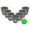 kit ecovaso orquidea n12 transparente 50un preto