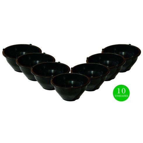 kit ecovaso cuia 13 10un preto