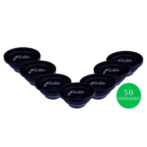 kit ecovaso cuia 25 50un preto