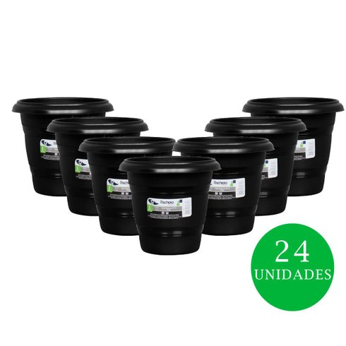 kit vaso redondo n13 rischioto preto 24und