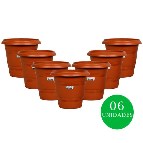 kit vaso redondo n28 rischioto ceramica 06und