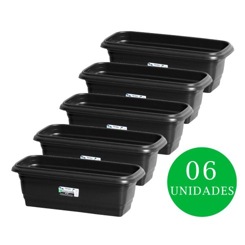 kit jardineira quadrado 35 rischioto preto 06 und