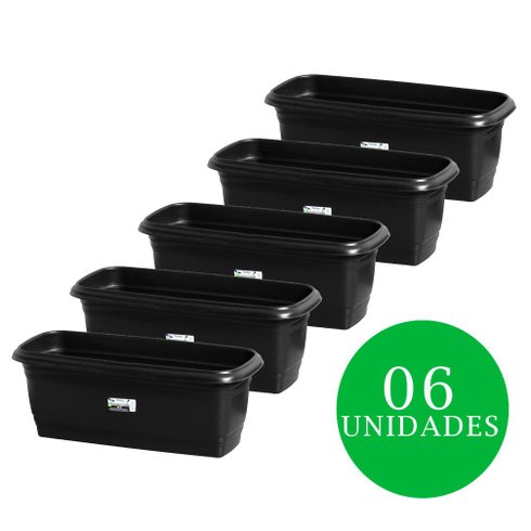 kit jardineira quadrado 50 rischioto preto 06 und