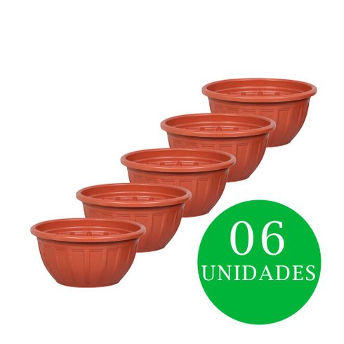 kit cuia florenca 4litros rischioto marrom 06und
