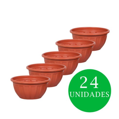 kit cuia florenca 4litros rischioto marrom 24und