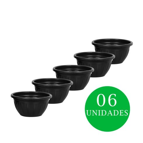 kit cuia florenca 4litros rischioto preto 06und