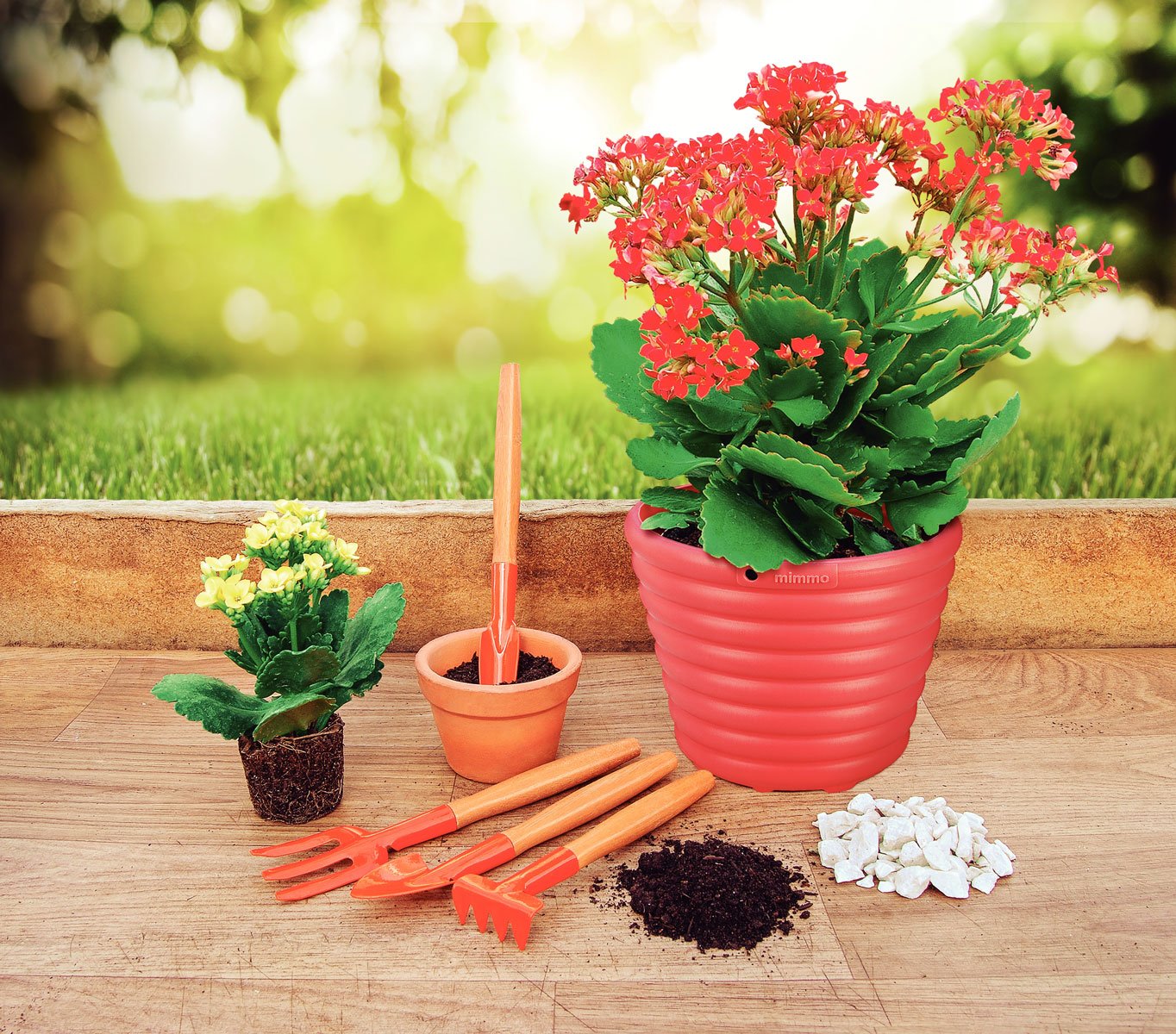 Conjunto para Cultivo em Vasos 4 peças Tramontina 78104/801 Laranja