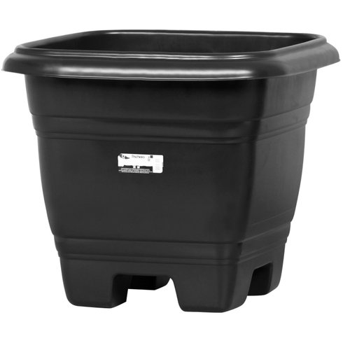 vaso quadrado 42 rischioto preto