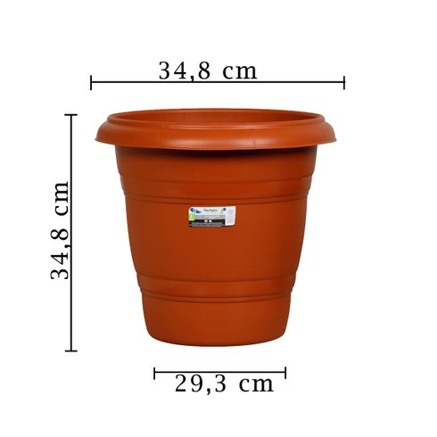 vaso redondo 35 rischioto ceramica medidas