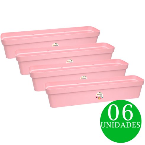 kit jardineira floratta nr 80 rosa 06und rischioto