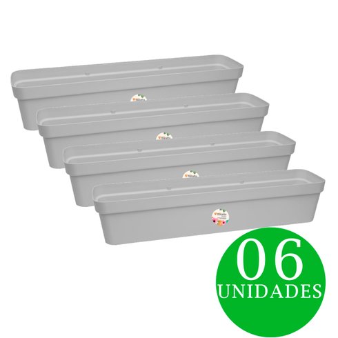 kit jardineira floratta nr 80 cinza 06und rischioto
