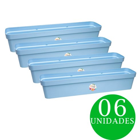kit jardineira floratta nr 80 azul 06und rischioto