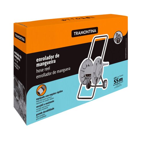 enrolador mangueira rodinhas embalagem