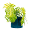 cachepo smartpot g redondo azul ambientado