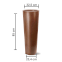 vaso classic cone 85 ferrugem medidas