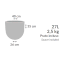 vaso deco 40 35 medidas