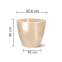 vaso classic redondo 40 areia medidas