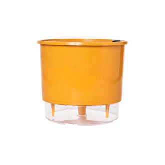 Vaso Auto Irrigável Reciclado N4 21 X 19 CM Coleção TERRAZO Raiz cor