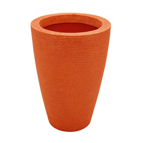 vaso cone grafiato 55 terracota vasart