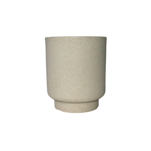 Vaso cumbuca alongada m branco marmore vasap