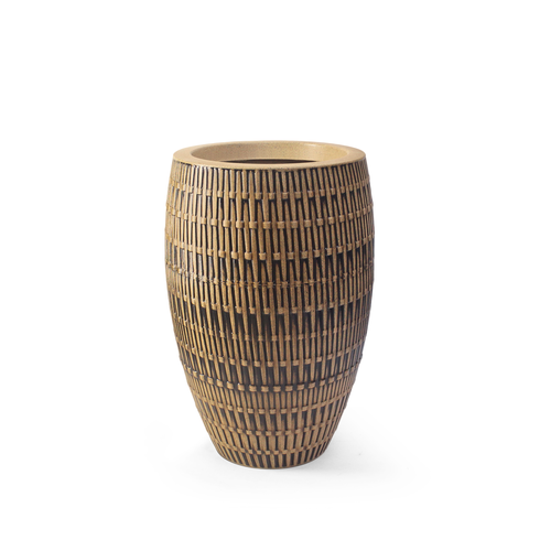 vaso bambu oval 60 envelhecido