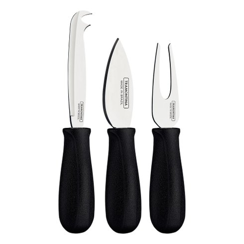 jogo facas queijo 3pc tramontina padrao