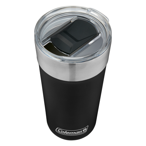 copo termico 600ml coleman preta cima