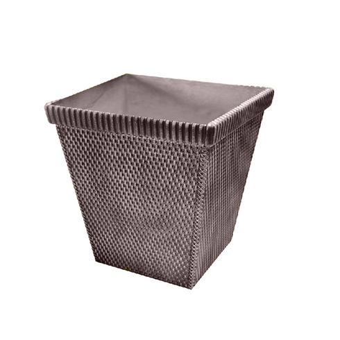 vaso quadrado rattan 1074 bronze