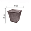 vaso quadrado rattan 1074 bronze medidas
