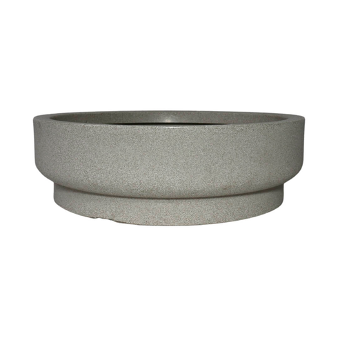 vaso cumbuca jardineira redonda branco marmore
