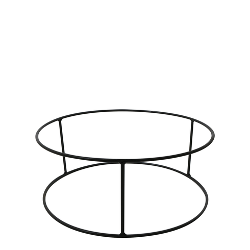suporte ferro vaso loft 28x12 grafite vasart