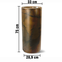 vaso classic cilindrico 75 cobre medidas