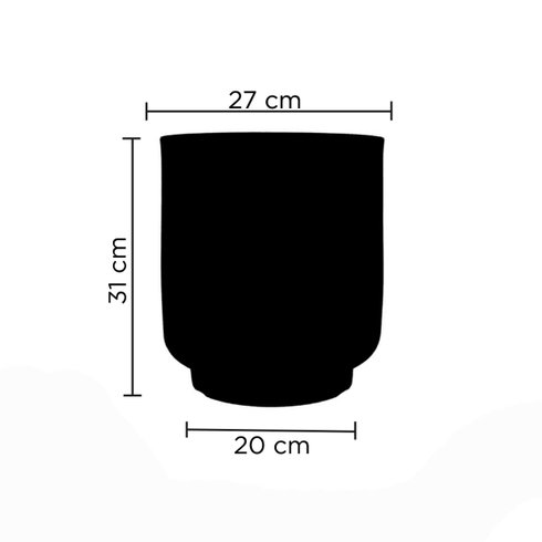 vaso cumbuca alongada m medidas