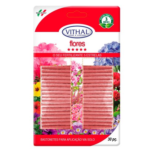 fertilizante bastonetes flores vithal 35g