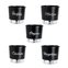 kit gourmet 5 vasos hortela manjericao alecrim oregano cebolinha