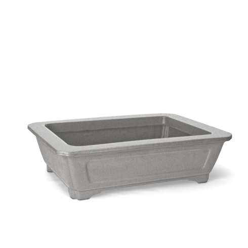 vaso pre bonsai texturizado 13 cimento
