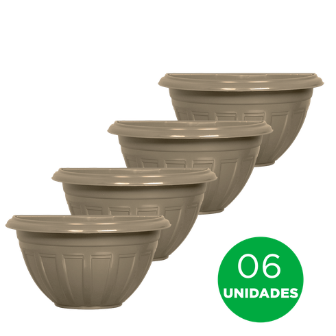 kit vaso de parede bella fiore 6 unidades