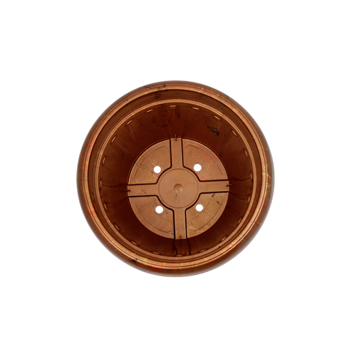 vaso romano decor cor dourado cima