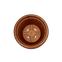 vaso romano decor cor dourado cima