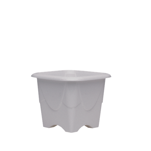vaso quadrado 20x20cm 5l cor marmore