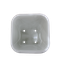 vaso quadrado 20x20cm 5l cor marmore cima