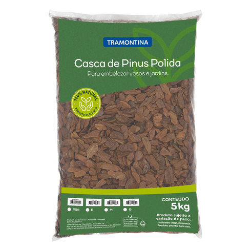 casca de pinus polida tramontina medio 5kg