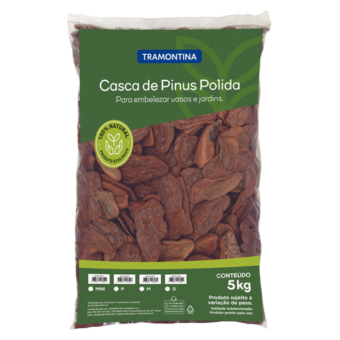 casca de pinus polida tramontina grandei 5kg