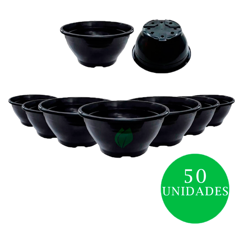 kit ecovaso cuia 18 50un preto